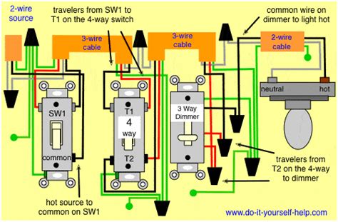 4 way dimmer wiring diagram